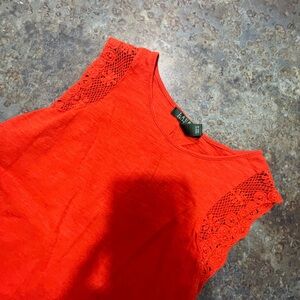 Ralph Lauren Laced embroidery style sleeve ralph Lauren top